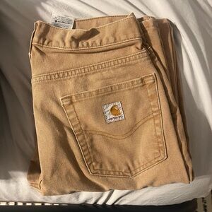 Carhartt Brown Duck Canvas Work Pants